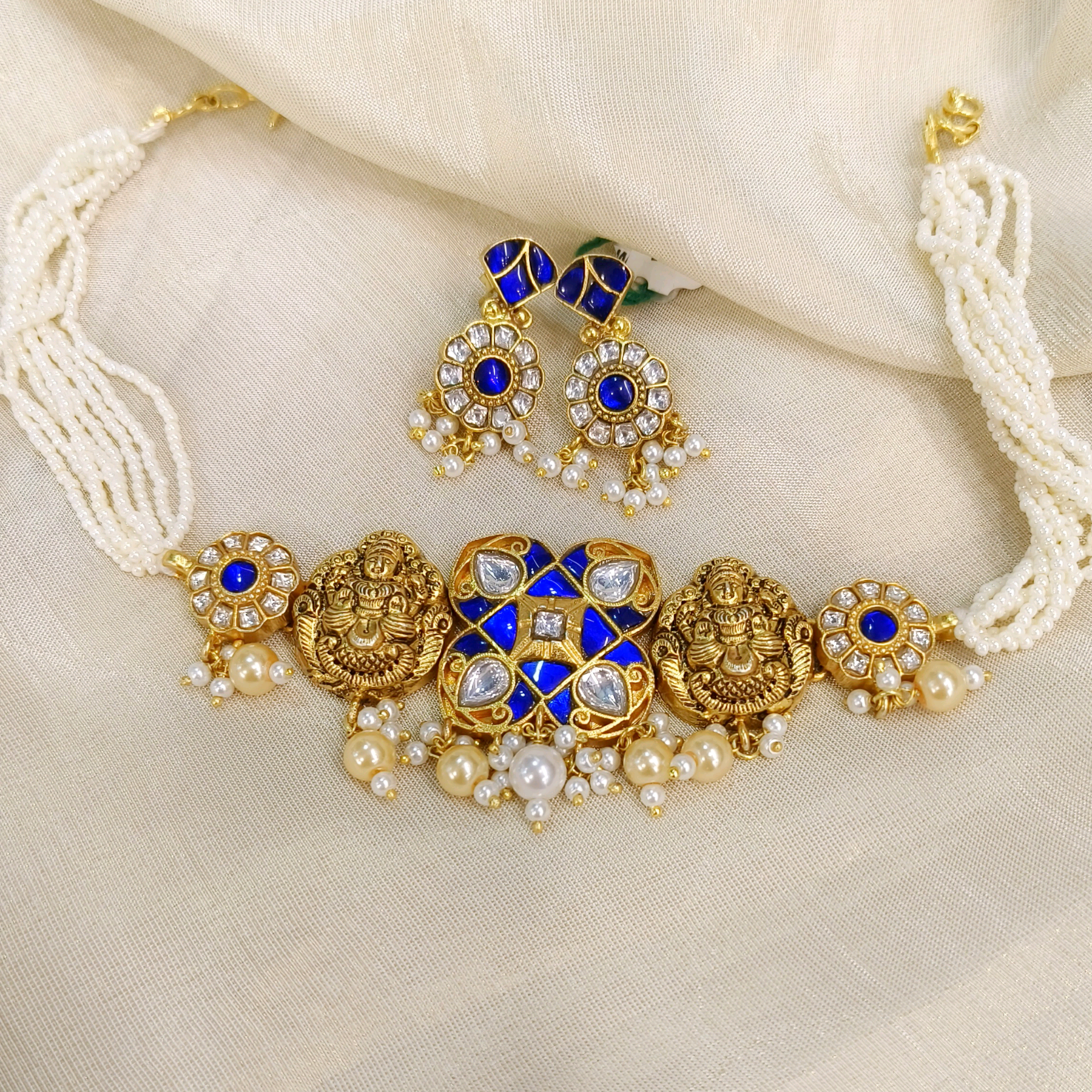 Gharana Temple Work Choker Set